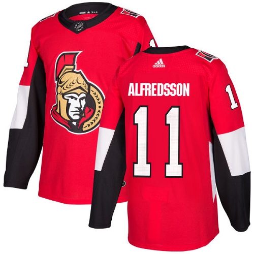 Adidas Senators #11 Daniel Alfredsson Red Home Authentic Stitched NHL Jersey